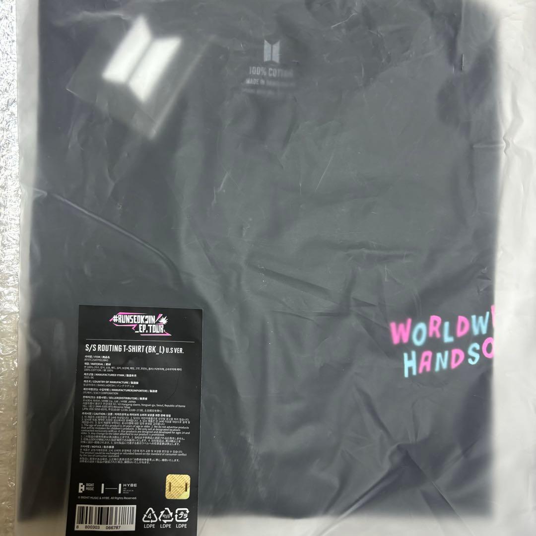 BTS jin ジン アメリカ ツアー Tシャツ Lサイズ