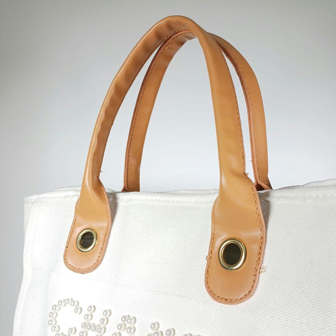 シャネル ノベルティ パールロゴ キャンバ トートバッグ