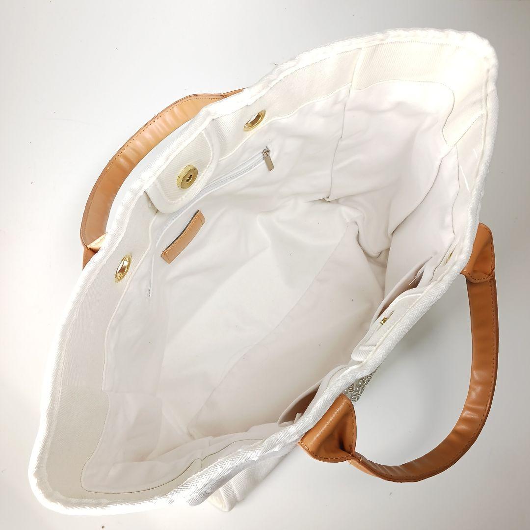 シャネル ノベルティ パールロゴ キャンバ トートバッグ