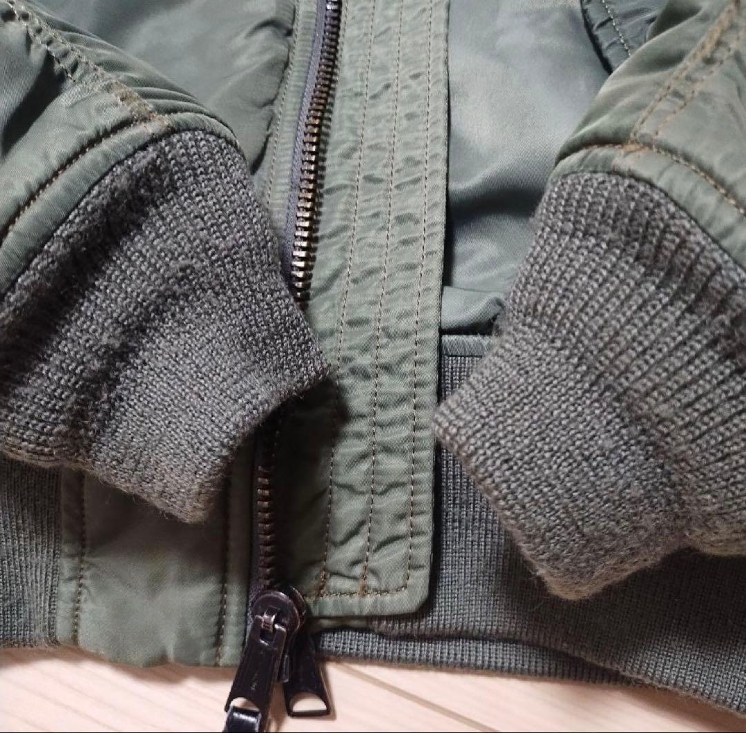 か*読様 AVIREX MA-1フライトジャケット グリーン