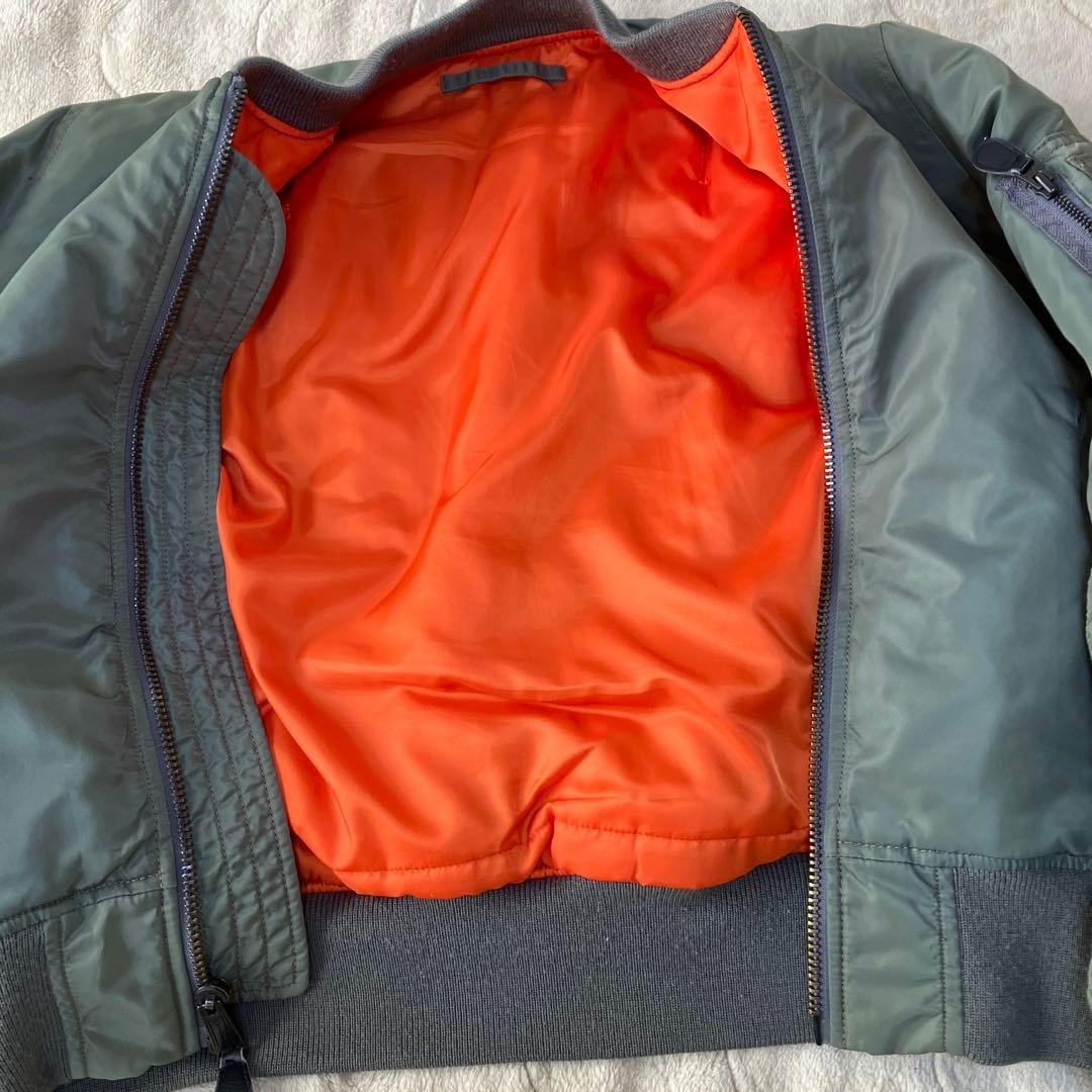 か*読様 AVIREX MA-1フライトジャケット グリーン