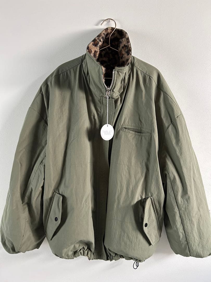 新品sudo 新作 完売 オーバーサイズジャケット ミリタリー レオパード柄