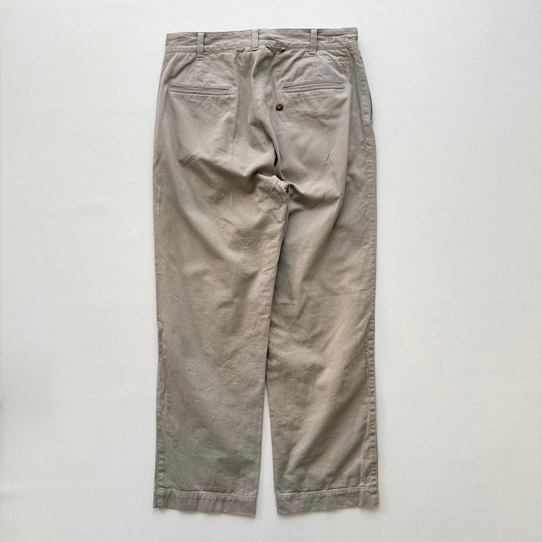 近年　現行　45R 定番チノパン ベージュ ゆったりストレート テーパード
