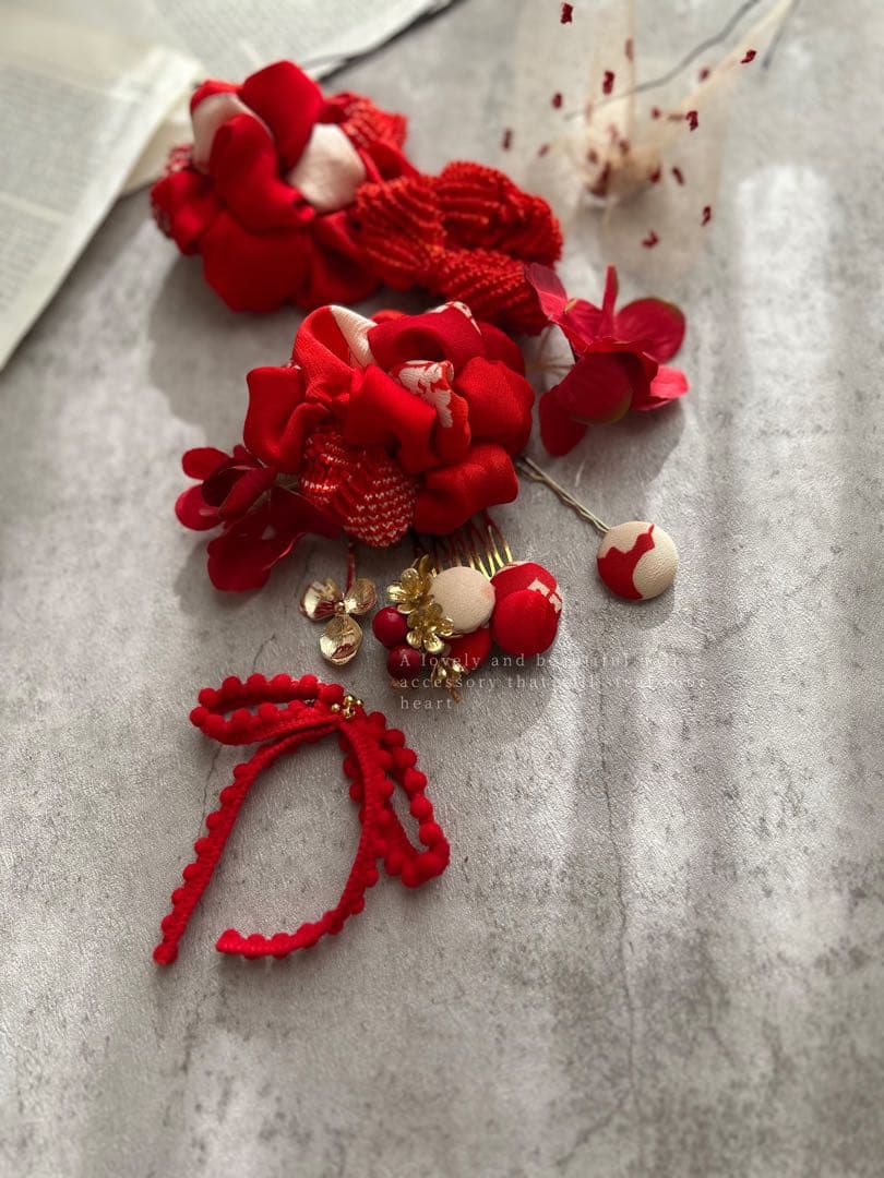 めか様order髪飾り♡ リメイク髪飾り　七五三髪飾り