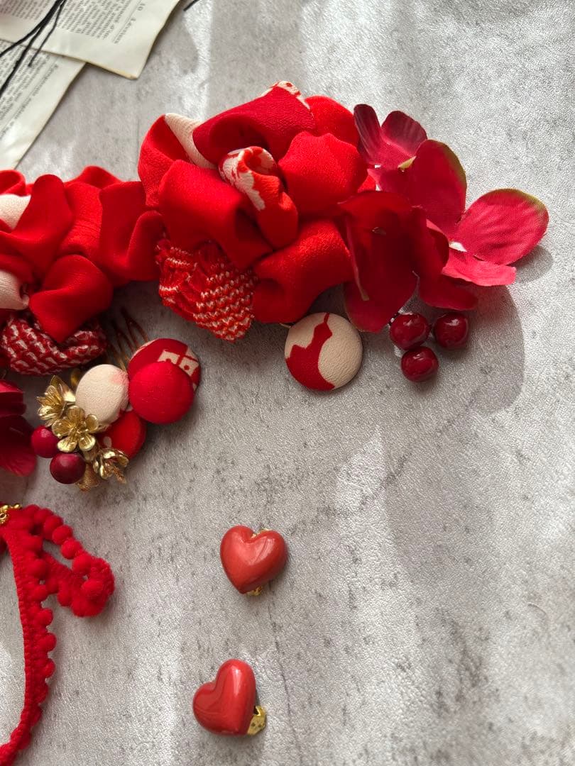 めか様order髪飾り♡ リメイク髪飾り　七五三髪飾り