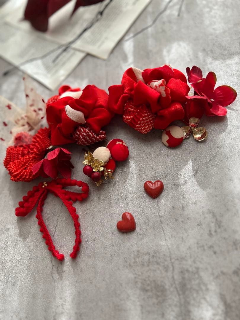 めか様order髪飾り♡ リメイク髪飾り　七五三髪飾り