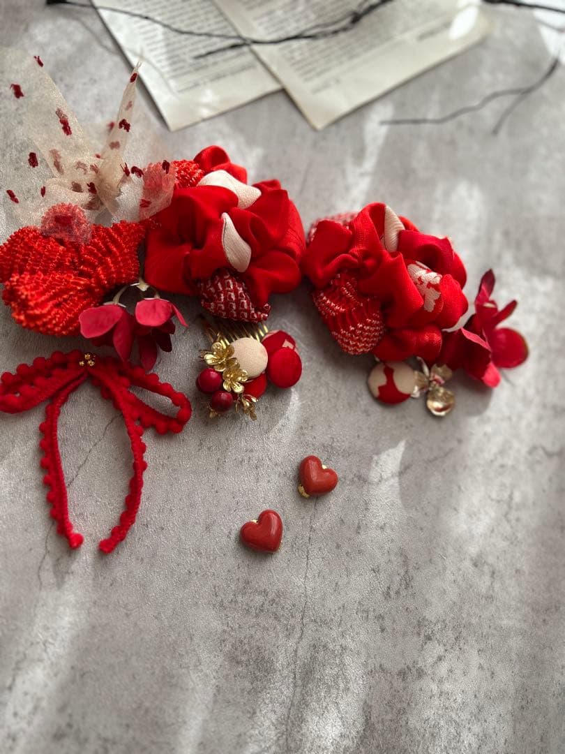 めか様order髪飾り♡ リメイク髪飾り　七五三髪飾り