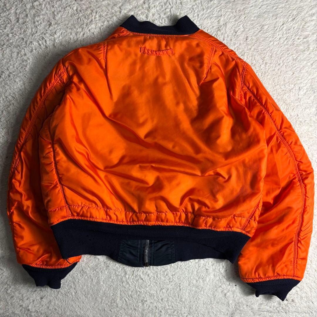 70s USA製 ALPHA MA-1 MIL-J-8279J ネイビー 米軍