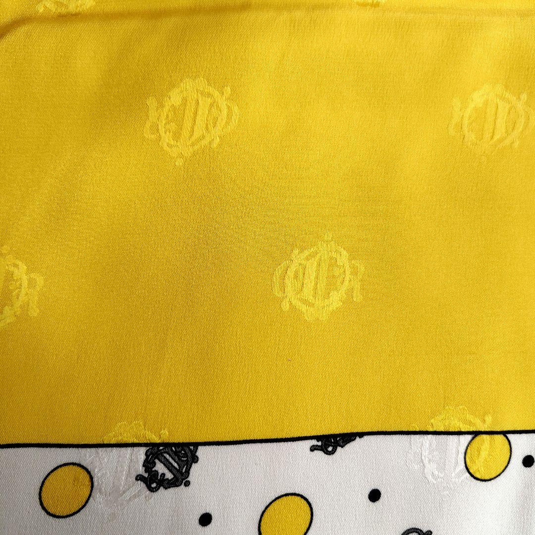 Christian Dior ドット柄シルクストール
