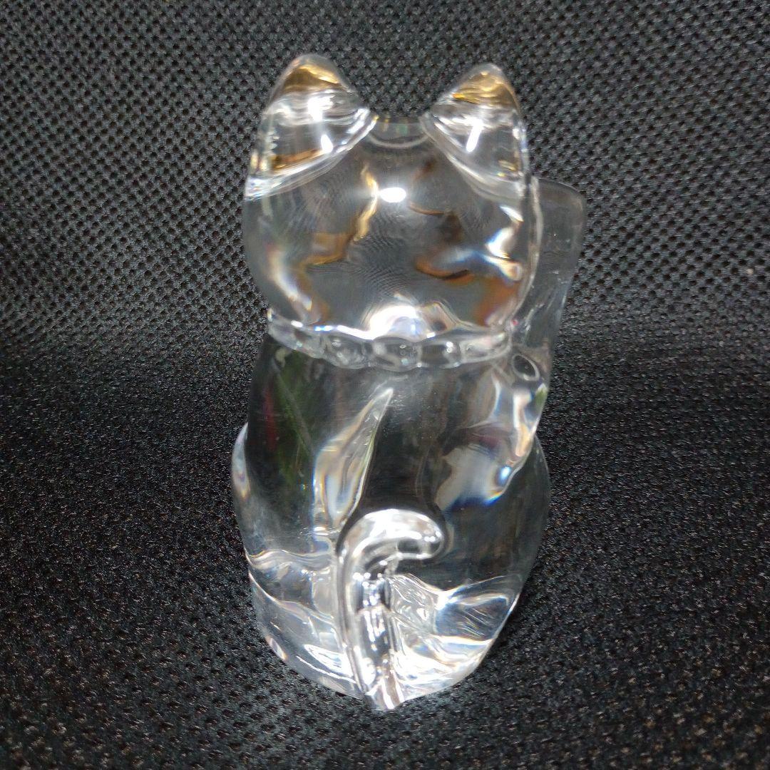 バカラの招き猫　クリアー