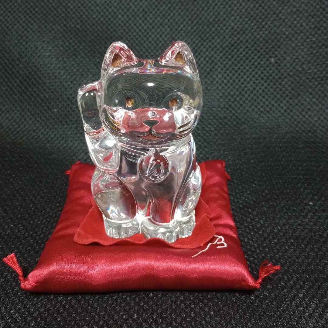 バカラの招き猫　クリアー