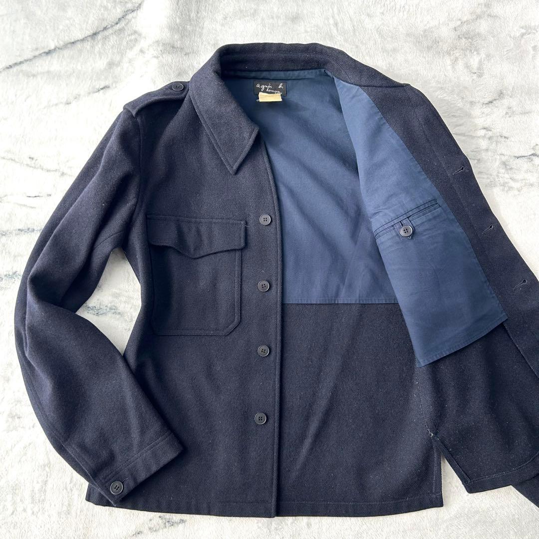 希少色✨ 90s agnes b. archive ウールジャケット フランス製
