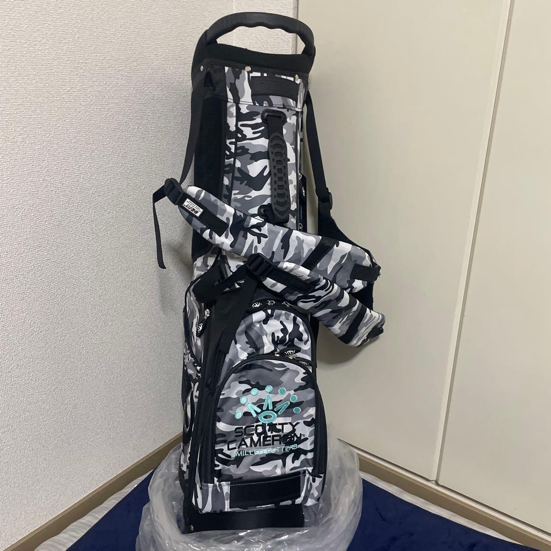 新品未使用　スコッティキャメロン　キャディバッグ　スタンド式　迷彩　グレー