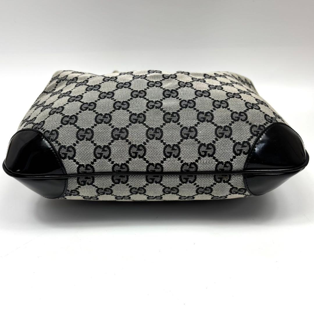 専用GUCCI GGキャンバス ハーフムーン ワンショルダー 三日月 黒