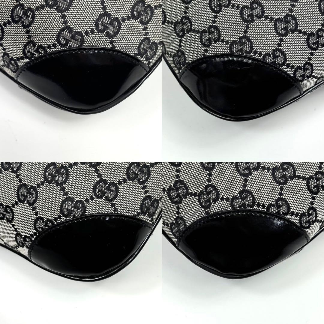 専用GUCCI GGキャンバス ハーフムーン ワンショルダー 三日月 黒