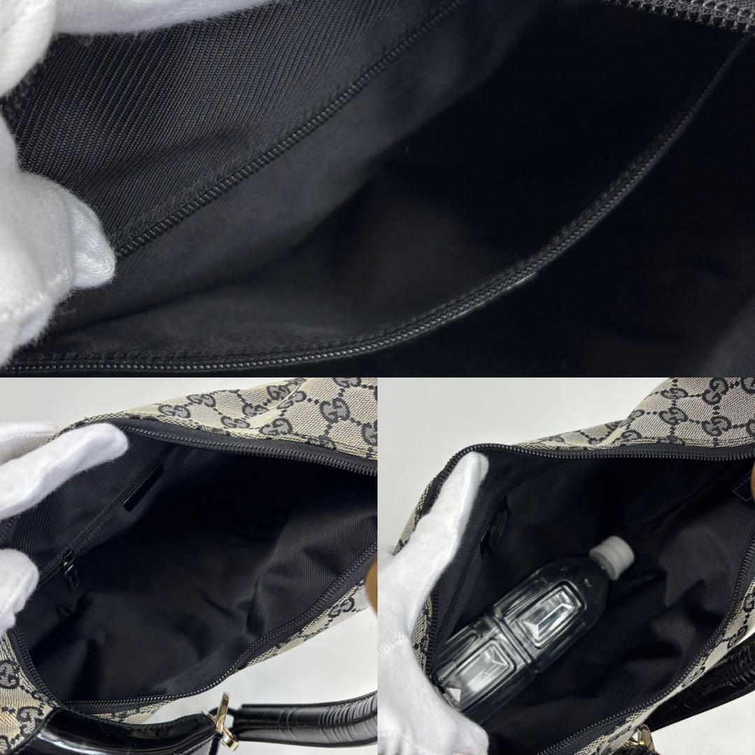 専用GUCCI GGキャンバス ハーフムーン ワンショルダー 三日月 黒