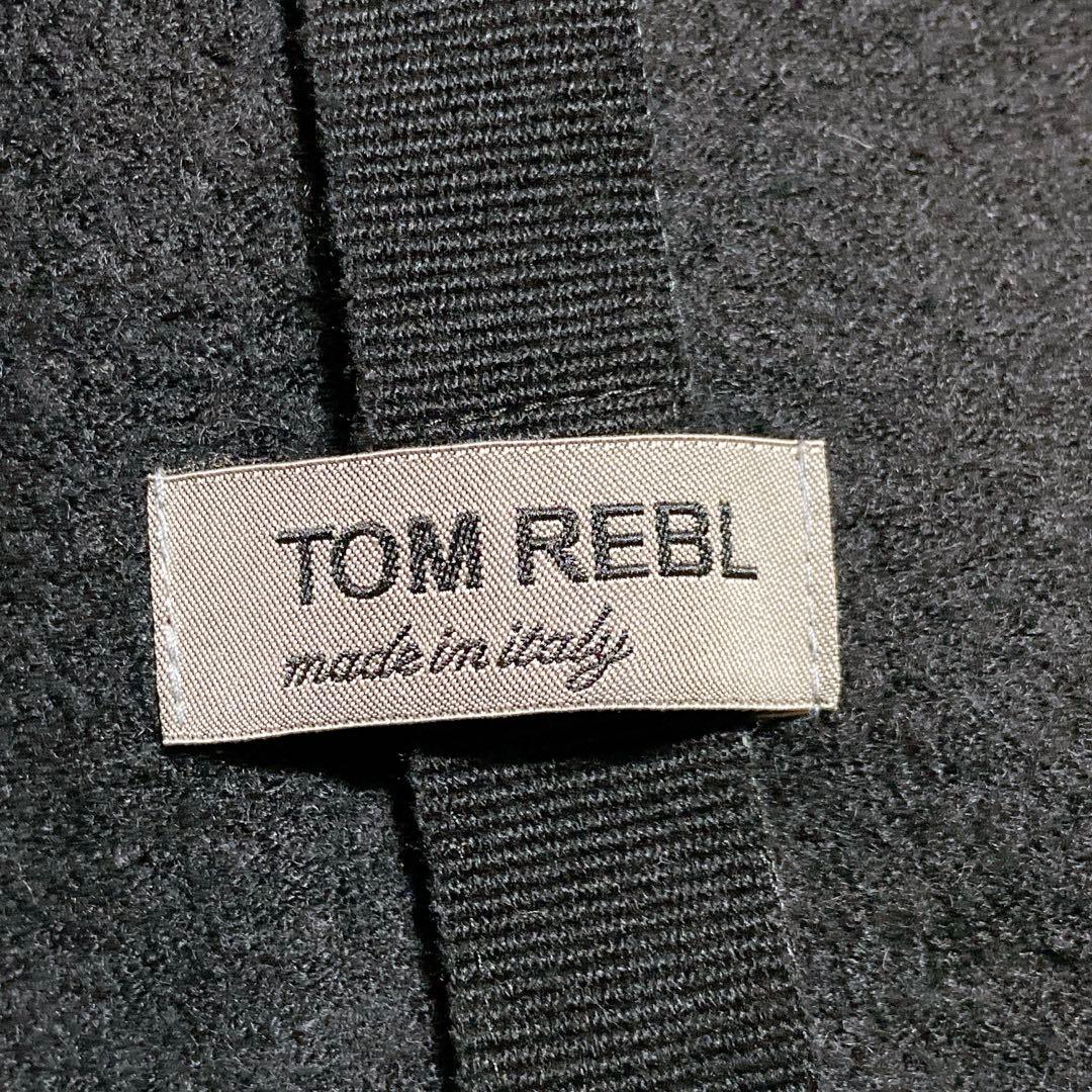 kodeni ⭐️トムレベル ナポレオンコート　シャギー　切替　レザー