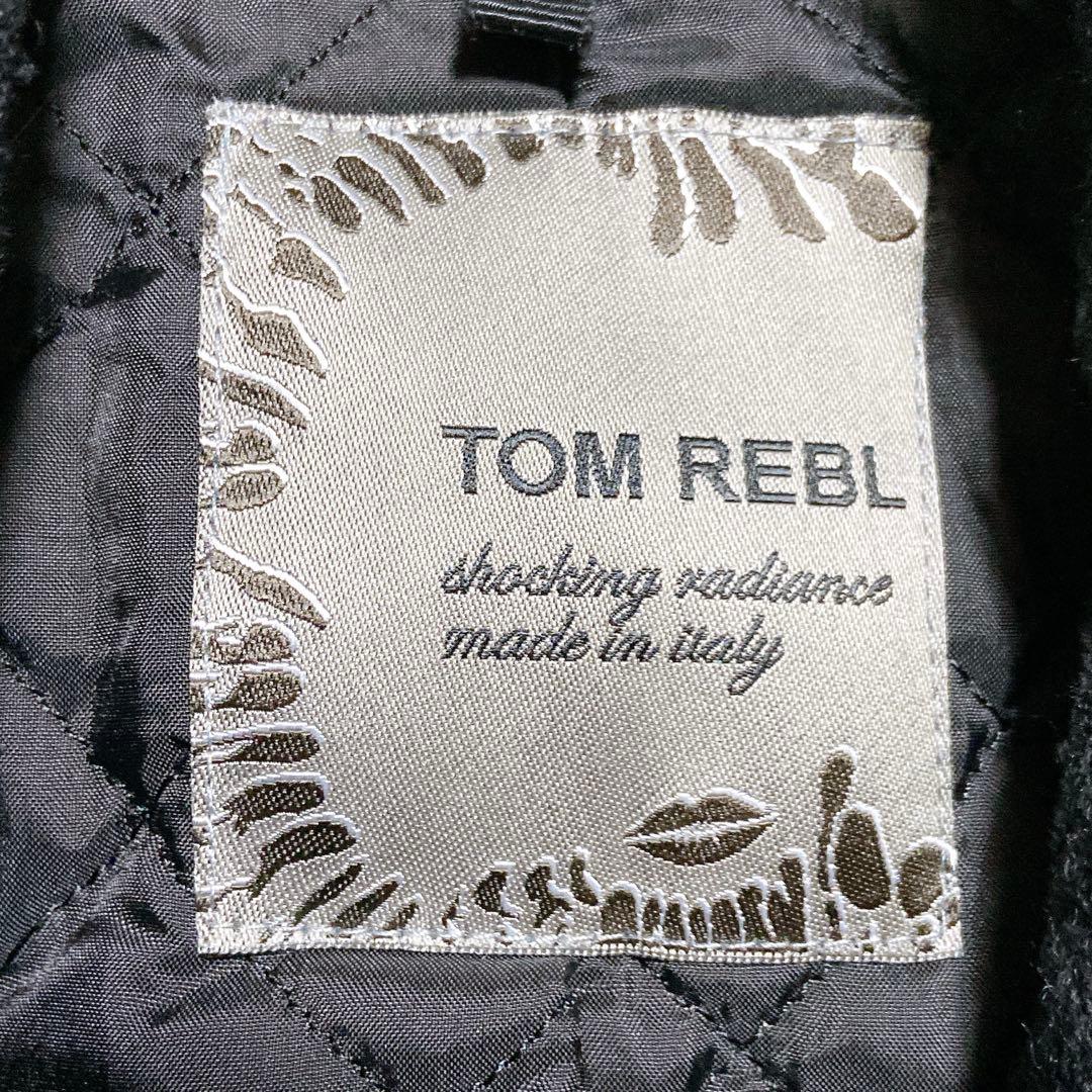 kodeni ⭐️トムレベル ナポレオンコート　シャギー　切替　レザー