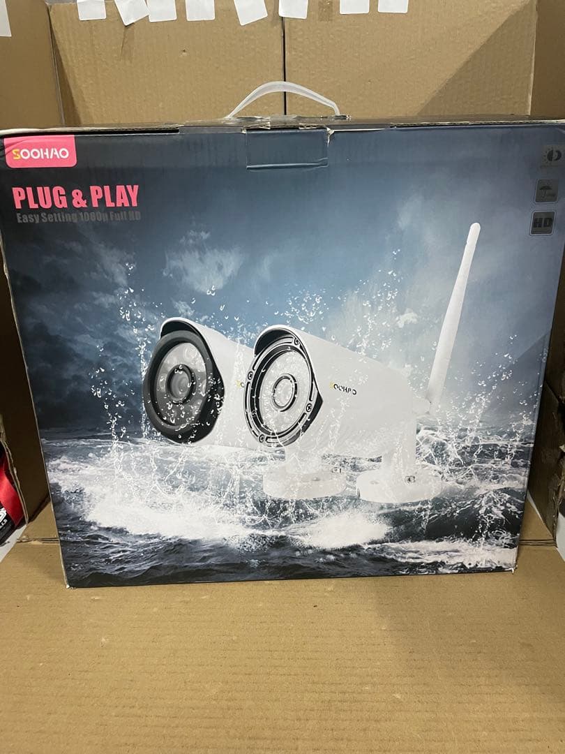 SOOHAO 防犯カメラ poe給電 poeカメラ8台+録画機+4TB HDD