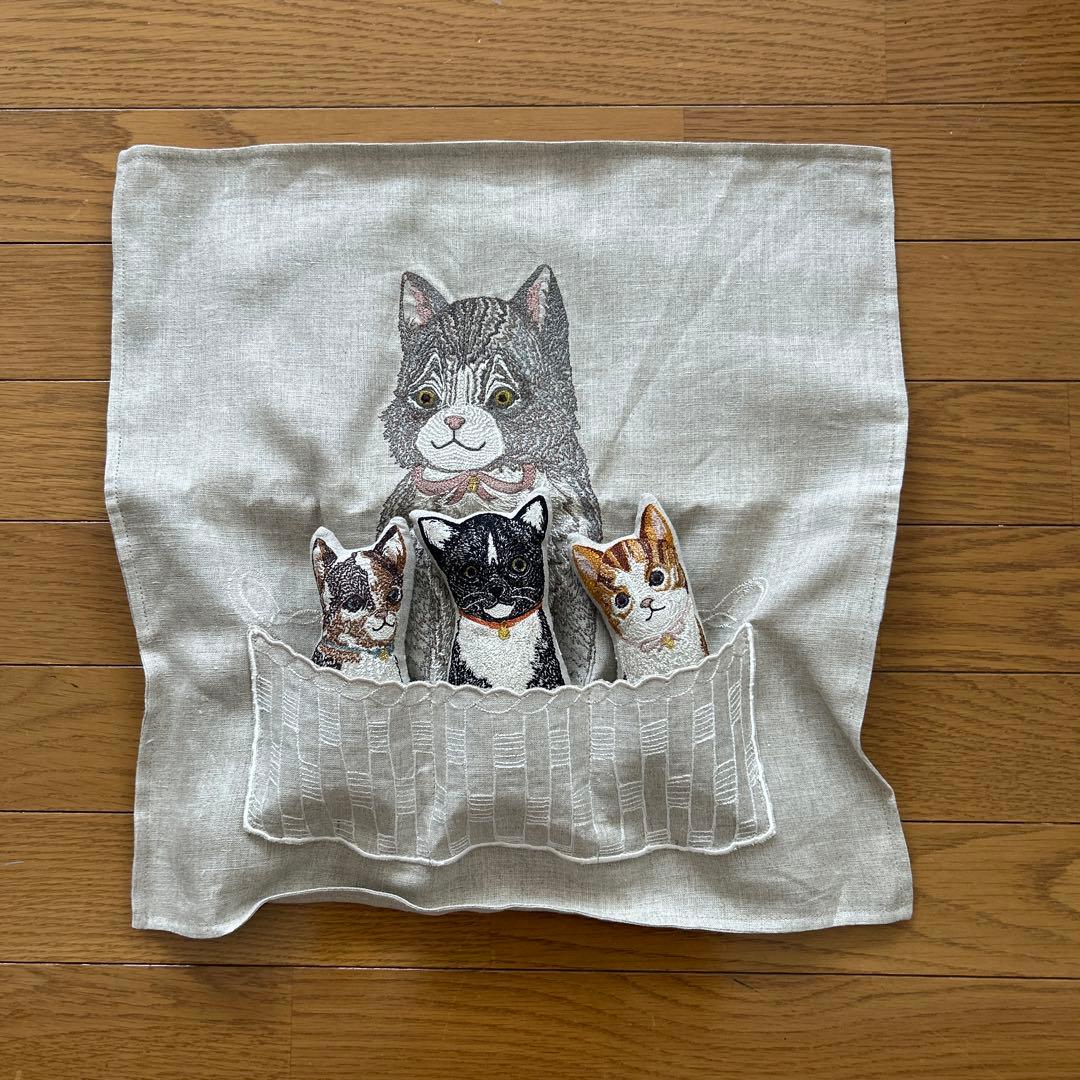 【coral&tusk】クッションカバーBasket kitten