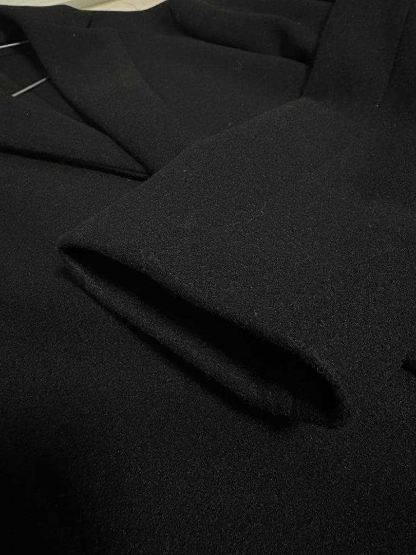 美品 ZARA ロングコート L ブラック