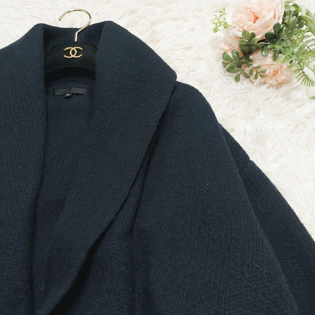 iCB ウール ニット カーディガン ガウンコート ベルト