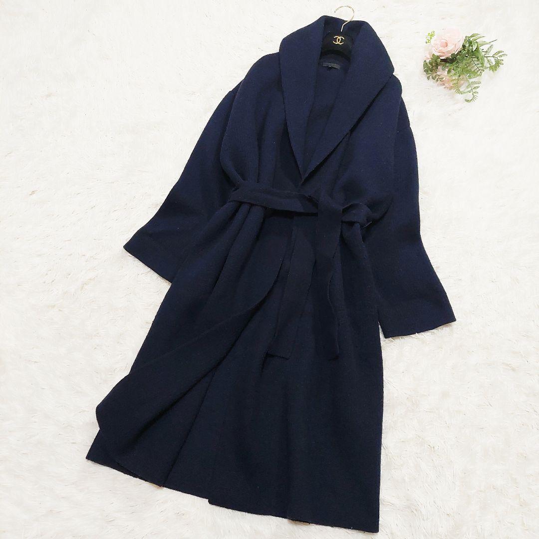 iCB ウール ニット カーディガン ガウンコート ベルト