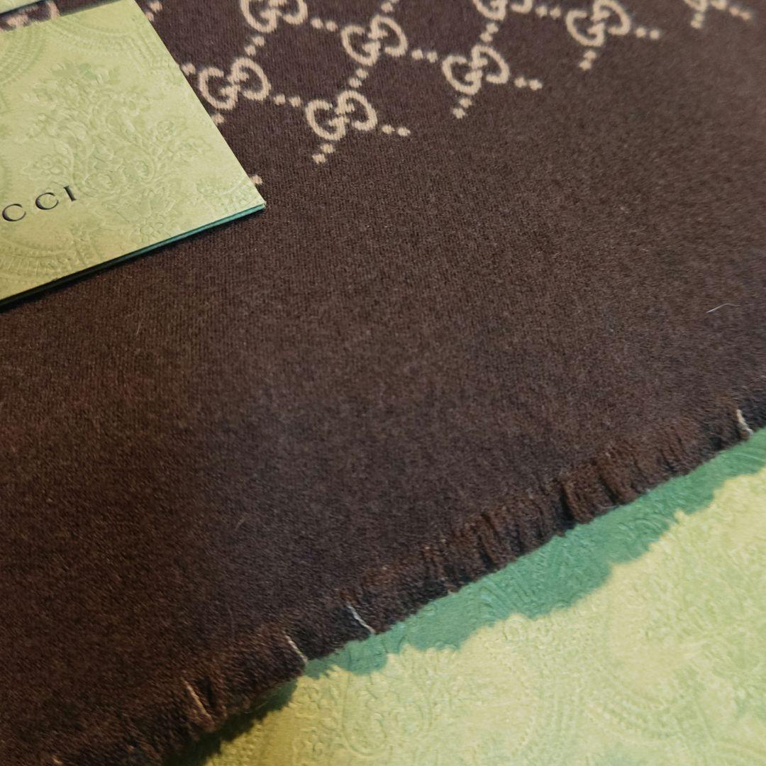 ❤美品箱付き❤GUCCI マフラー ストール ショール スカーフ❤グリーン❤