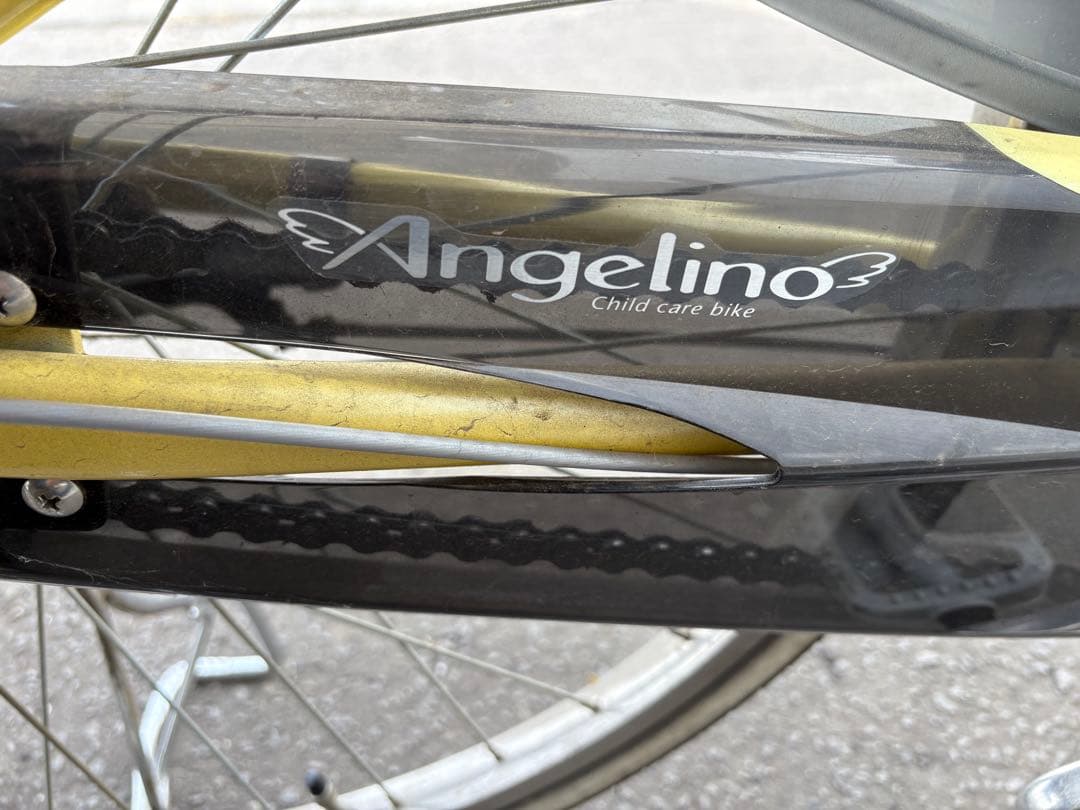 【札幌手渡し】チャイルドシート付きシティサイクル。ブリヂストン製アンジェリーノ