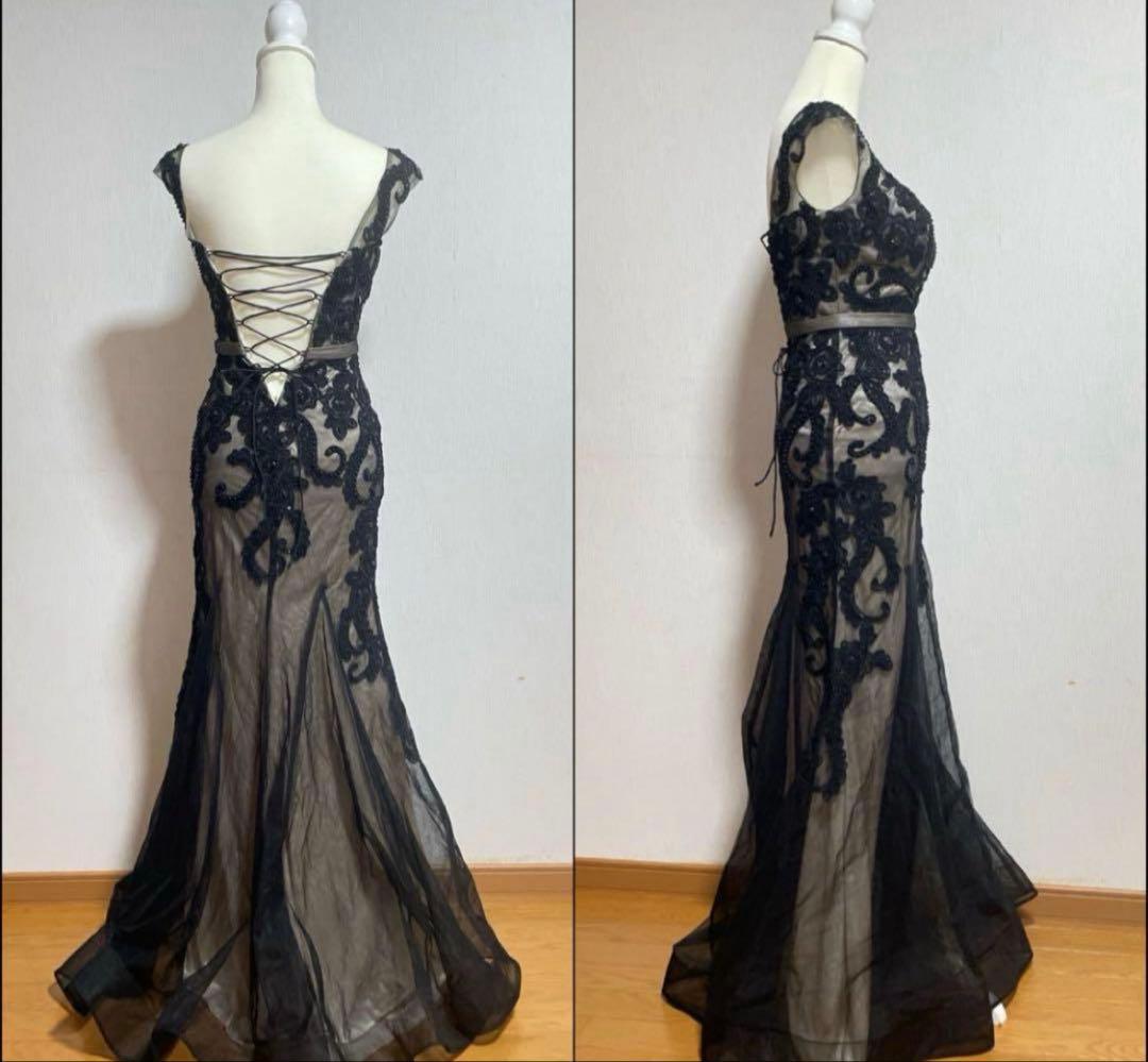 JEAN MACLEAN イブニングドレス　黒　パーティ　　卒業パーティ