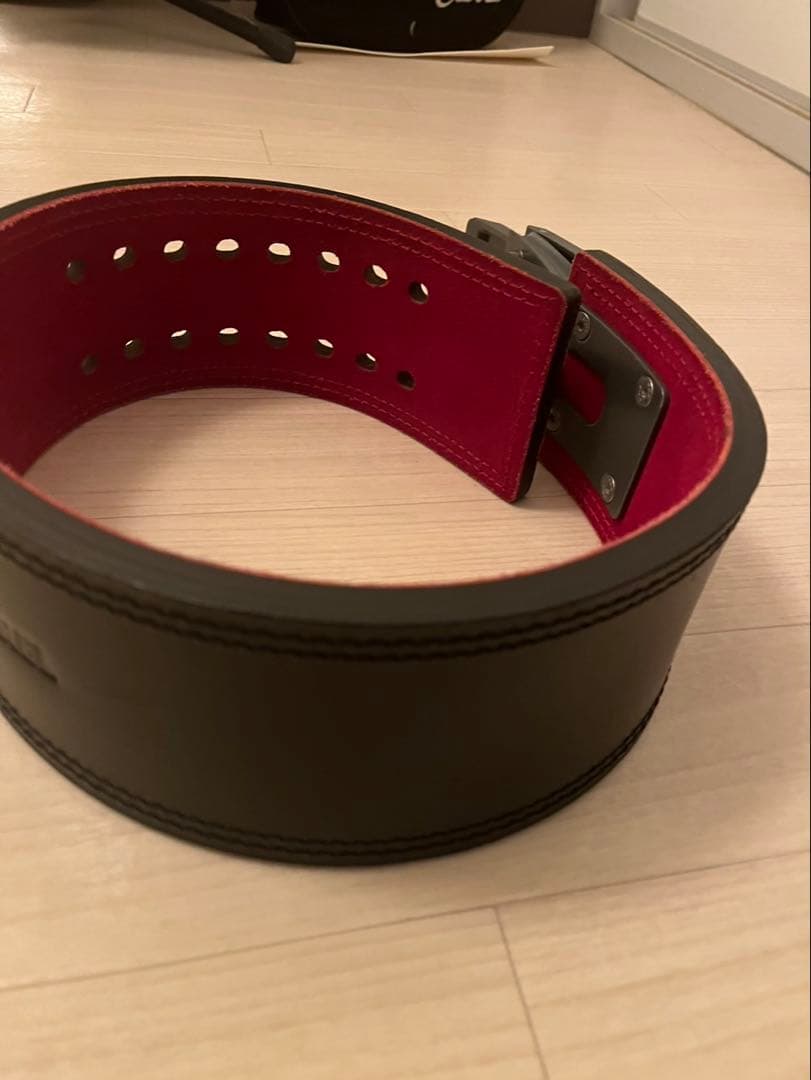 SBD トレーニング・パワーベルト ブラック/レッド サイズS