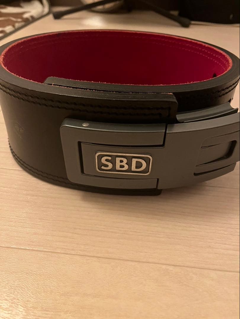 SBD トレーニング・パワーベルト ブラック/レッド サイズS