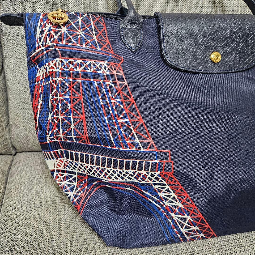 【美品】パリ限定 ロンシャン プリアージュ エッフェル塔 120周年