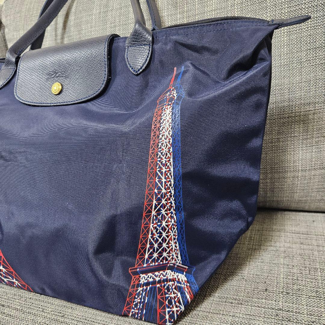 【美品】パリ限定 ロンシャン プリアージュ エッフェル塔 120周年