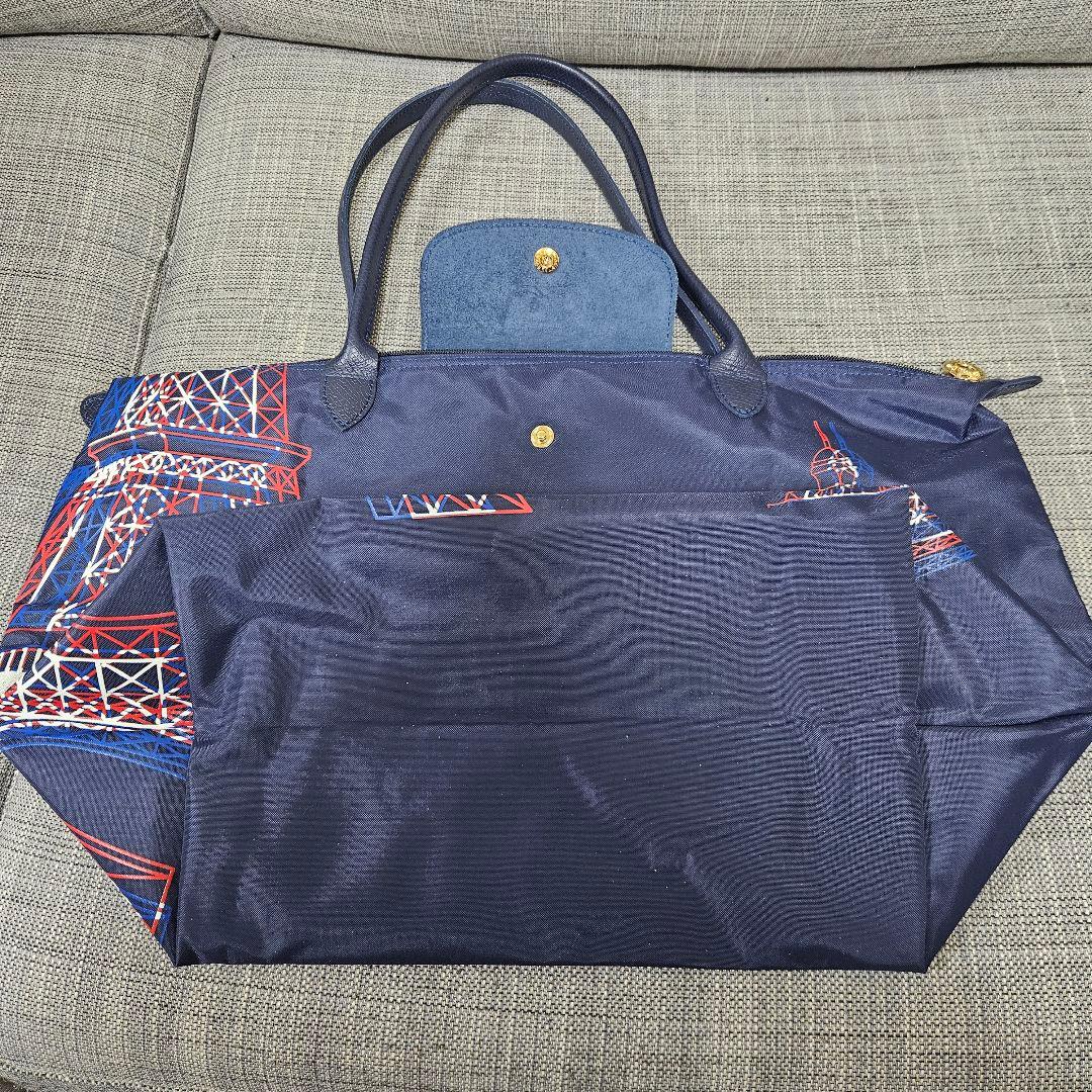 【美品】パリ限定 ロンシャン プリアージュ エッフェル塔 120周年