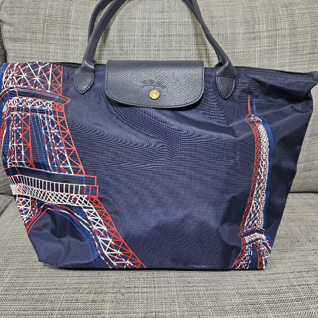 【美品】パリ限定 ロンシャン プリアージュ エッフェル塔 120周年