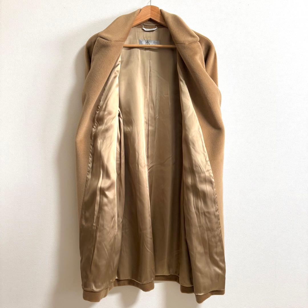 ⭐︎美品 マックスマーラ サイズ40 ベルテッドコート ロング丈 ヴァージンウール