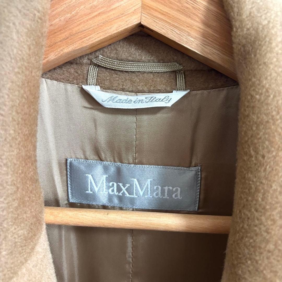 ⭐︎美品 マックスマーラ サイズ40 ベルテッドコート ロング丈 ヴァージンウール