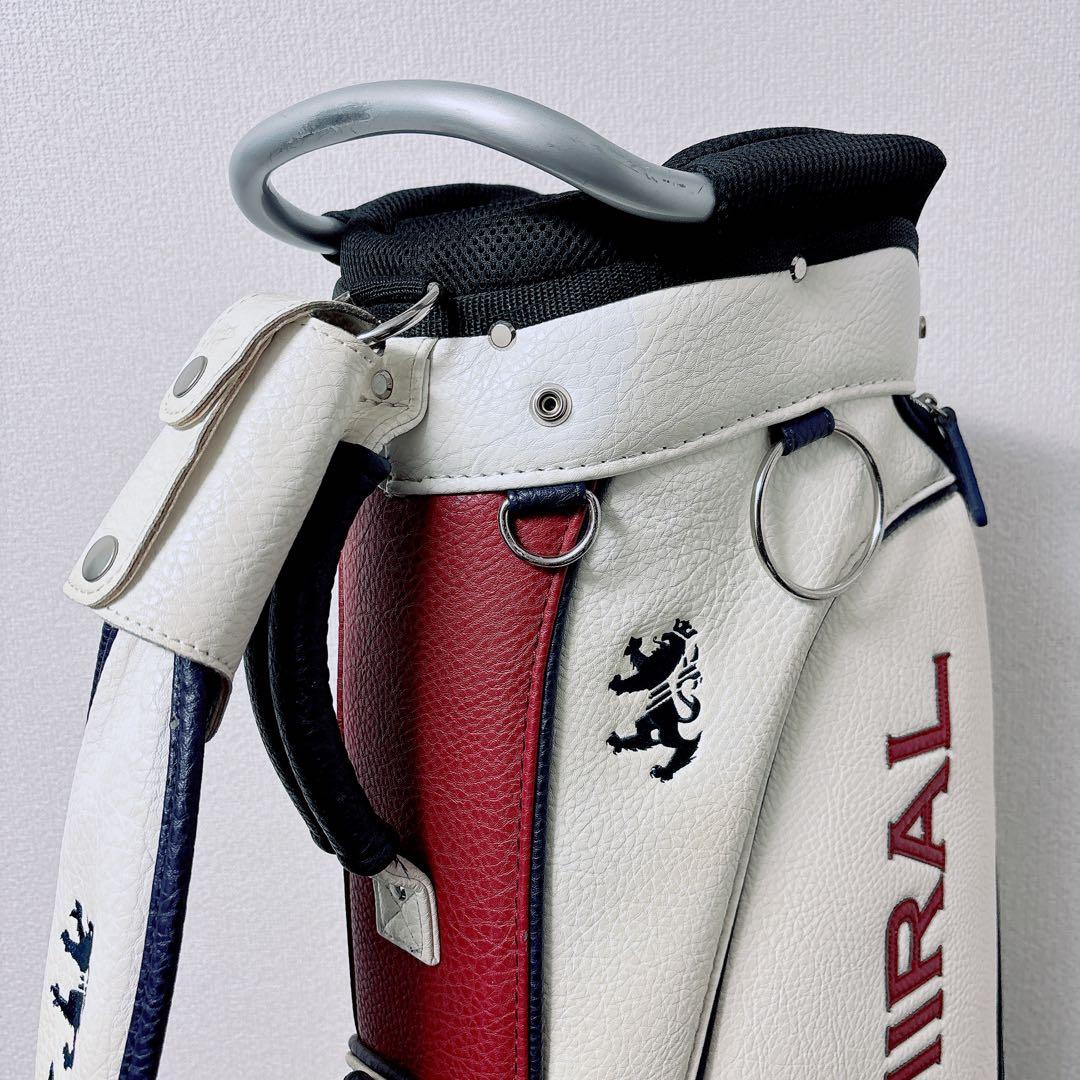 Admiral アドミラル キャディバッグ 9.0型 6分割 トリコロール