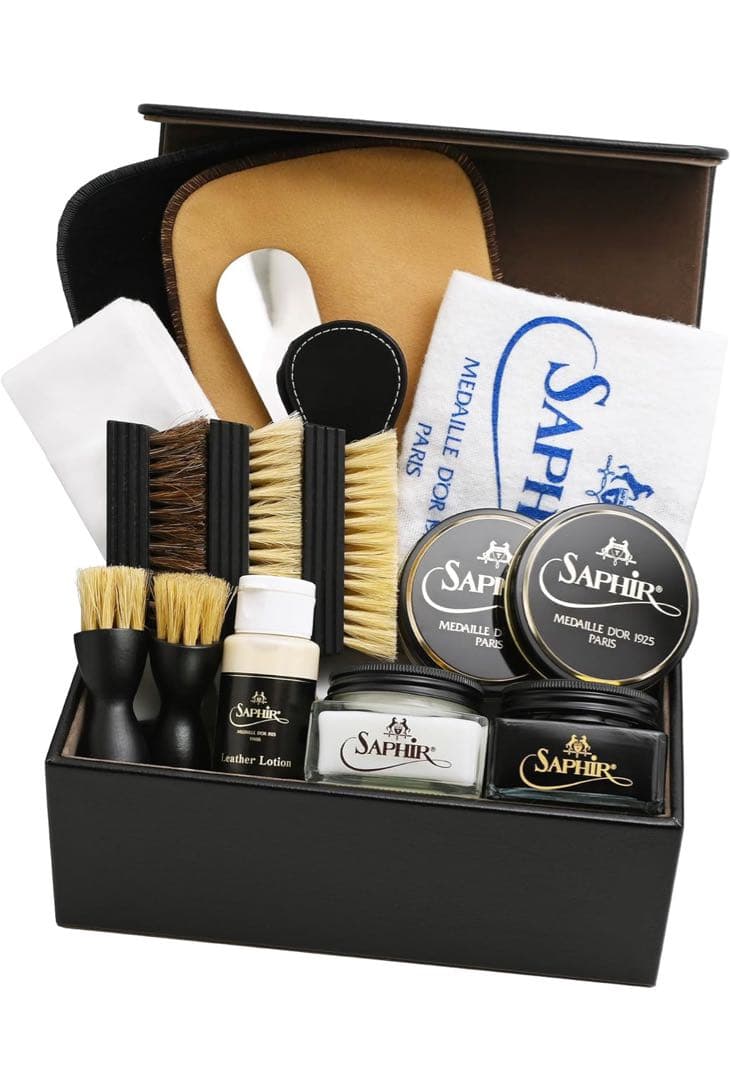 新品未使用 サフィール ノワール シューケア エグゼクティブ セット DX