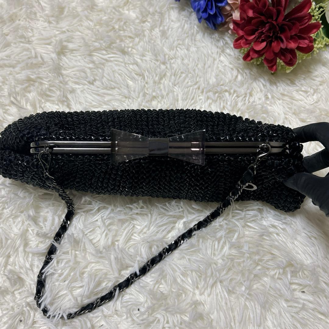 ✨️美品✨ アンテプリマ パーティーバッグ 2way リボン がま口 チェーン