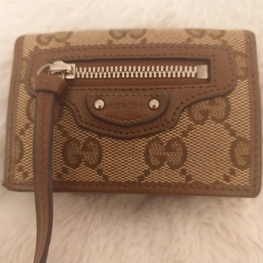 GUCCI グッチ BALENCIAGA バレンシアガ コラボ 三つ折り財布