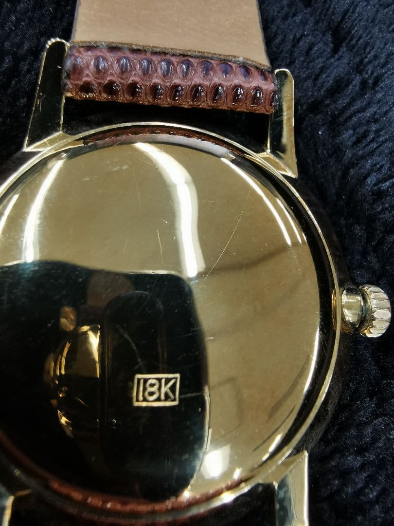 Seiko Lord Marvel 手巻き腕時計18k金無垢はまぐりケース