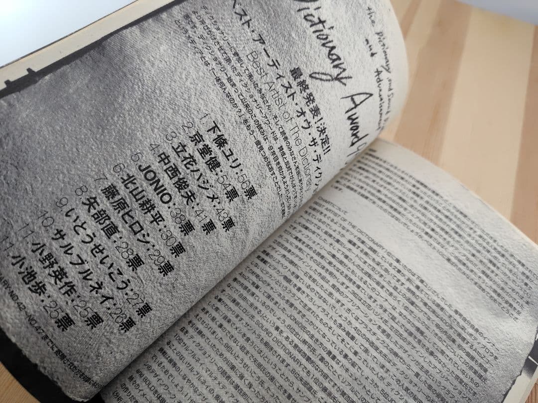 ​【希少】DICTIONARY No.48 1996年 藤原ヒロシ JONIO