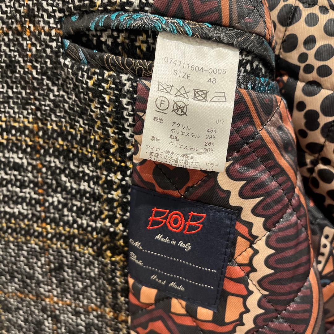BOB チェスターコート チェック柄