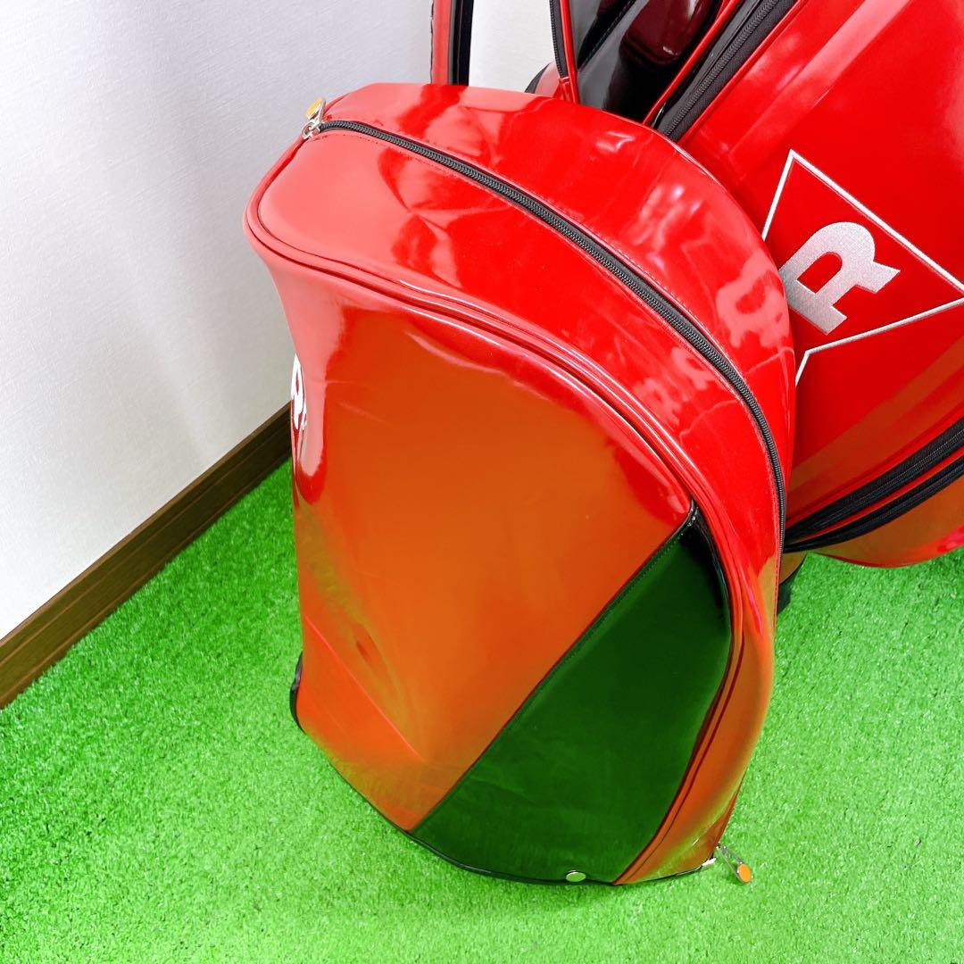 ドラゴンボール　レッドリボン軍　キャディーバック　赤　3点式　9.5型　46in