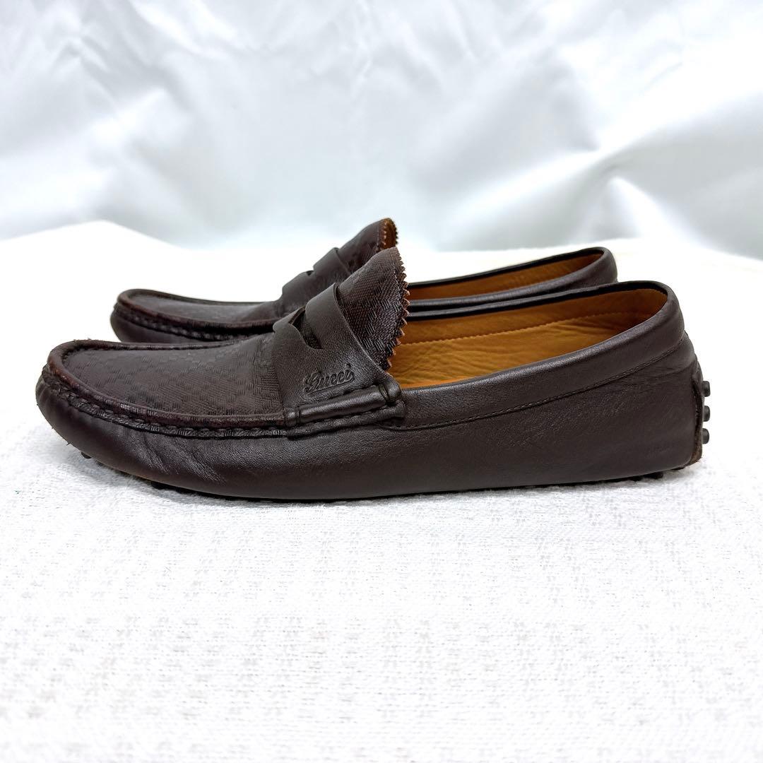 GUCCI グッチ ローファー メンズ ブラウン