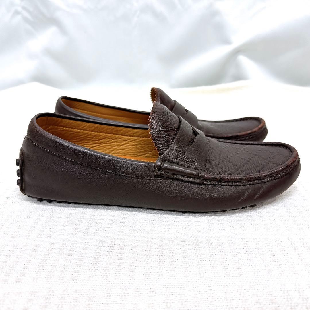 GUCCI グッチ ローファー メンズ ブラウン