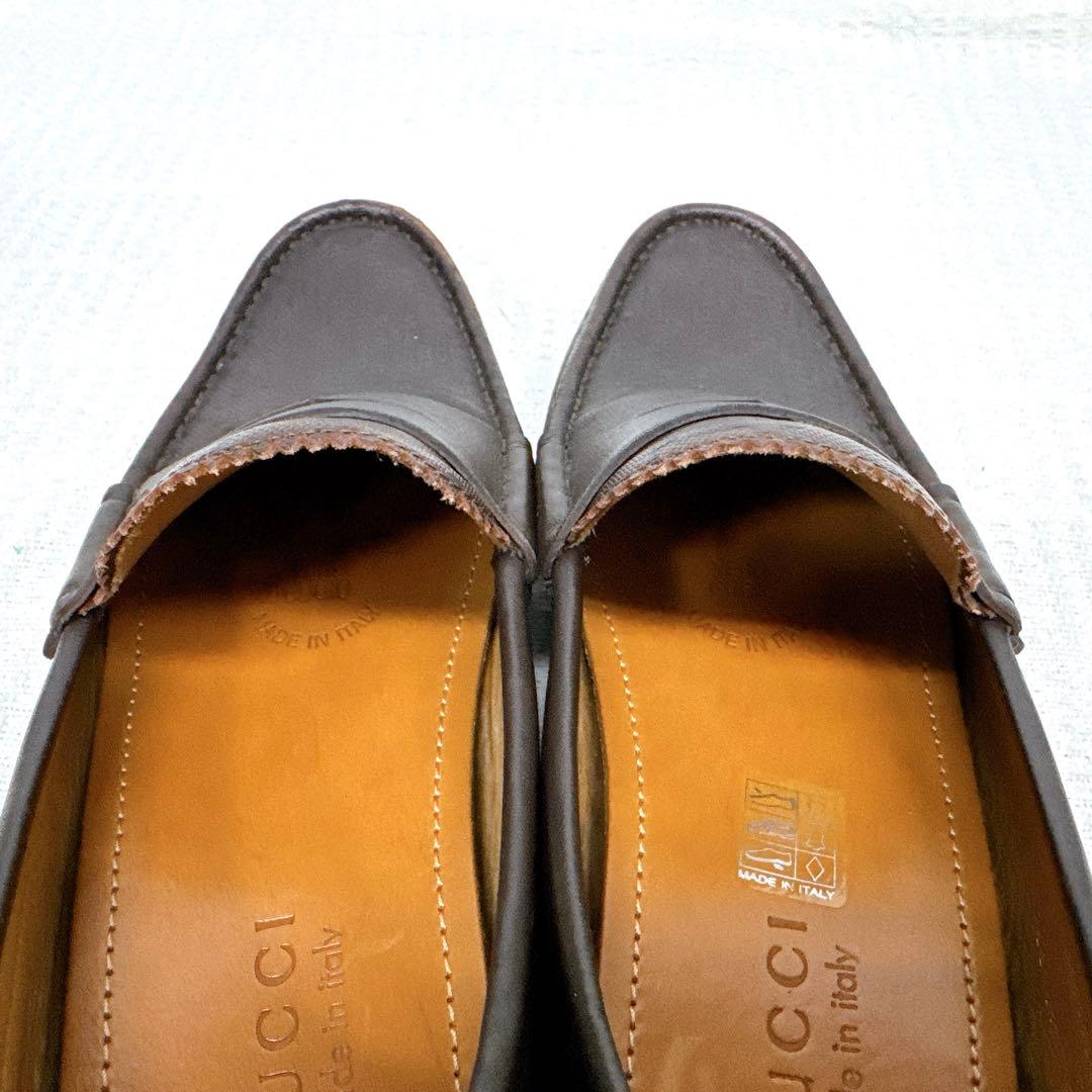 GUCCI グッチ ローファー メンズ ブラウン