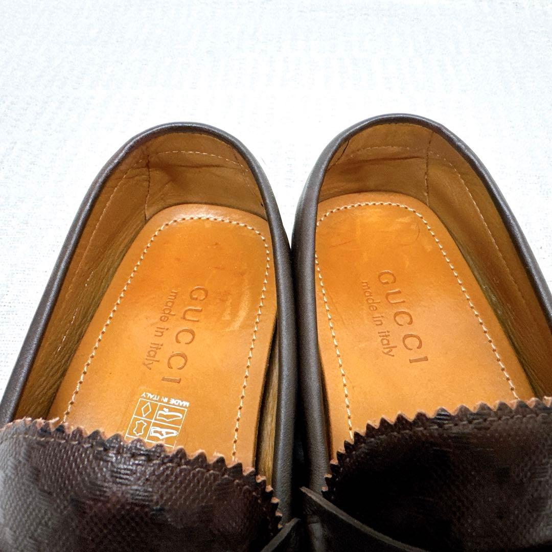 GUCCI グッチ ローファー メンズ ブラウン